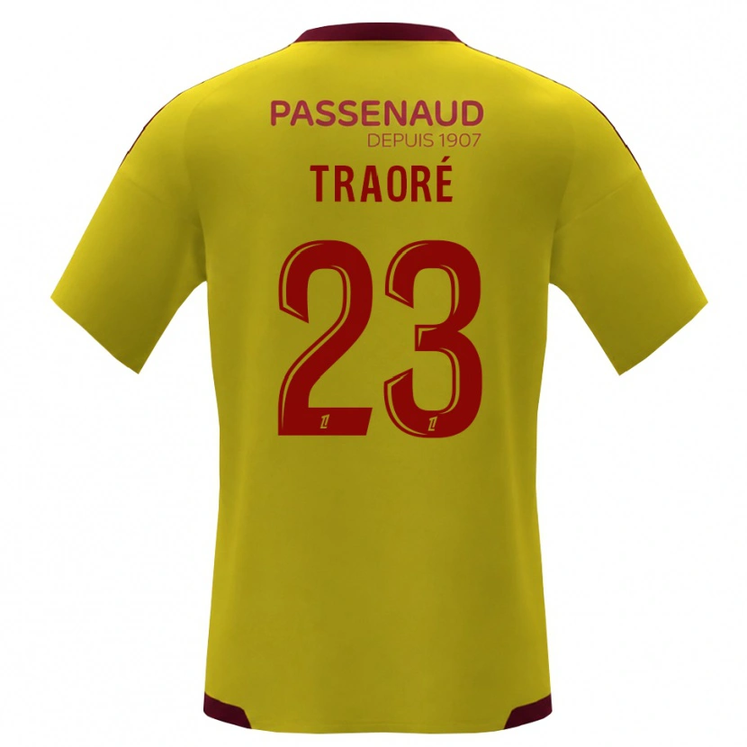 Danxen Damen Daouda Traoré #23 Gelb Rot Grün Auswärtstrikot Trikot 2026/27 T-Shirt