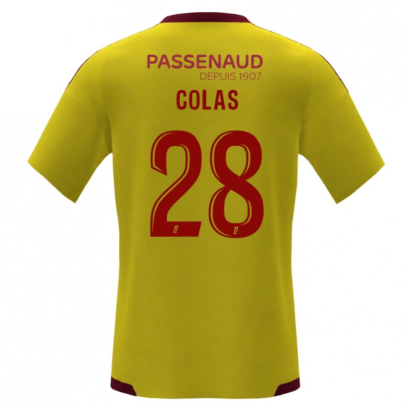 Danxen Damen Erwan Colas #28 Gelb Rot Grün Auswärtstrikot Trikot 2026/27 T-Shirt