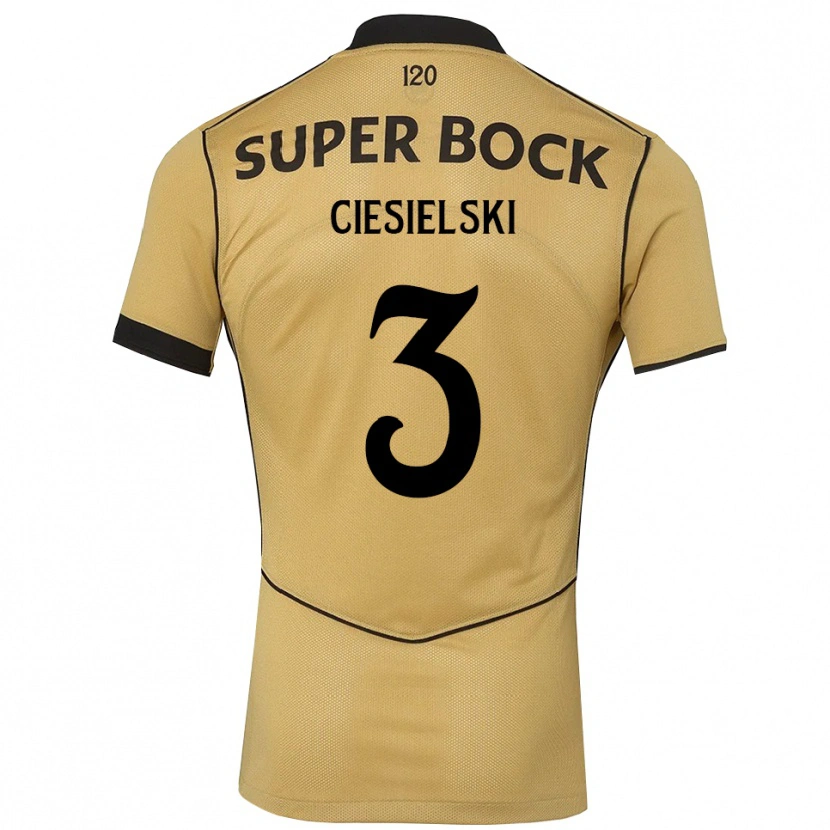 Danxen Damen Daniel Ciesielski #3 Goldgelb Schwarz Auswärtstrikot Trikot 2026/27 T-Shirt