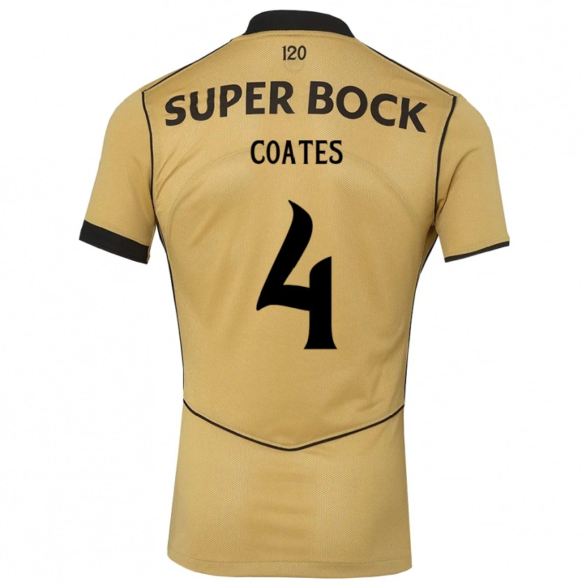 Danxen Damen Sebastian Coates #4 Goldgelb Schwarz Auswärtstrikot Trikot 2026/27 T-Shirt