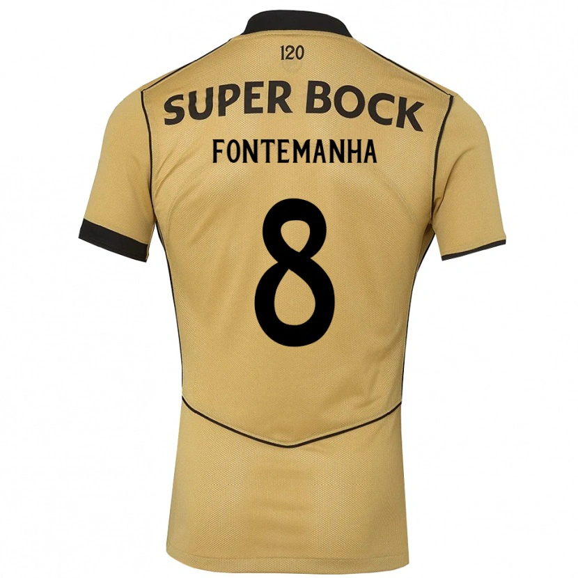 Danxen Damen Rita Fontemanha #8 Goldgelb Schwarz Auswärtstrikot Trikot 2026/27 T-Shirt
