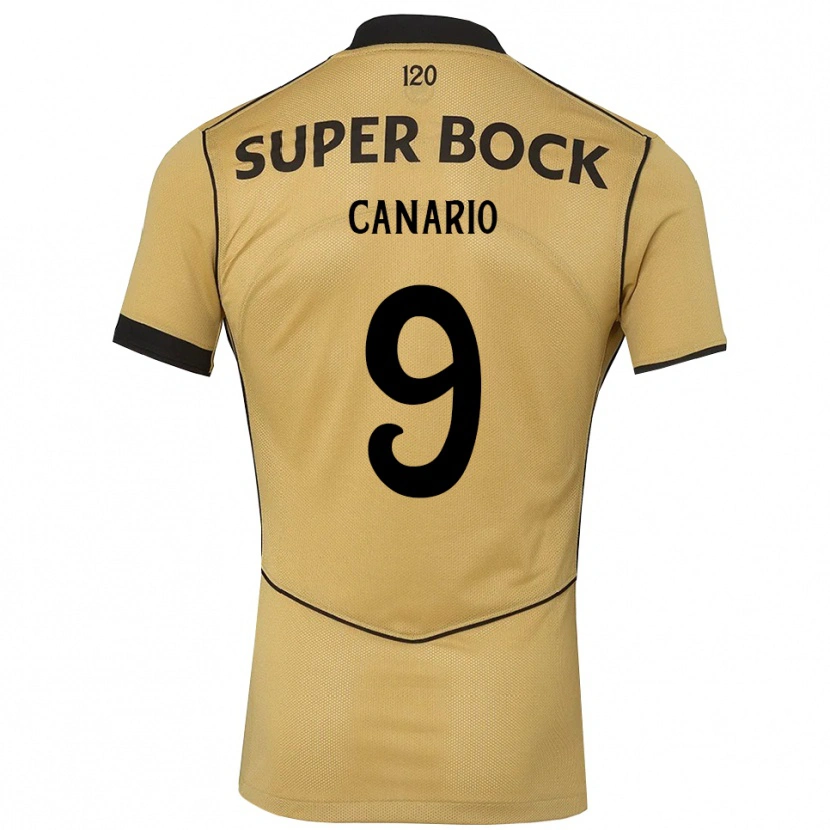 Danxen Damen Francisco Canário #9 Goldgelb Schwarz Auswärtstrikot Trikot 2026/27 T-Shirt
