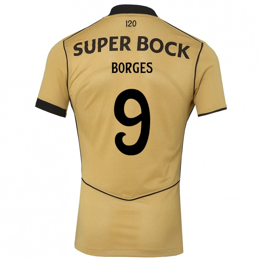Danxen Damen Ana Borges #9 Goldgelb Schwarz Auswärtstrikot Trikot 2026/27 T-Shirt