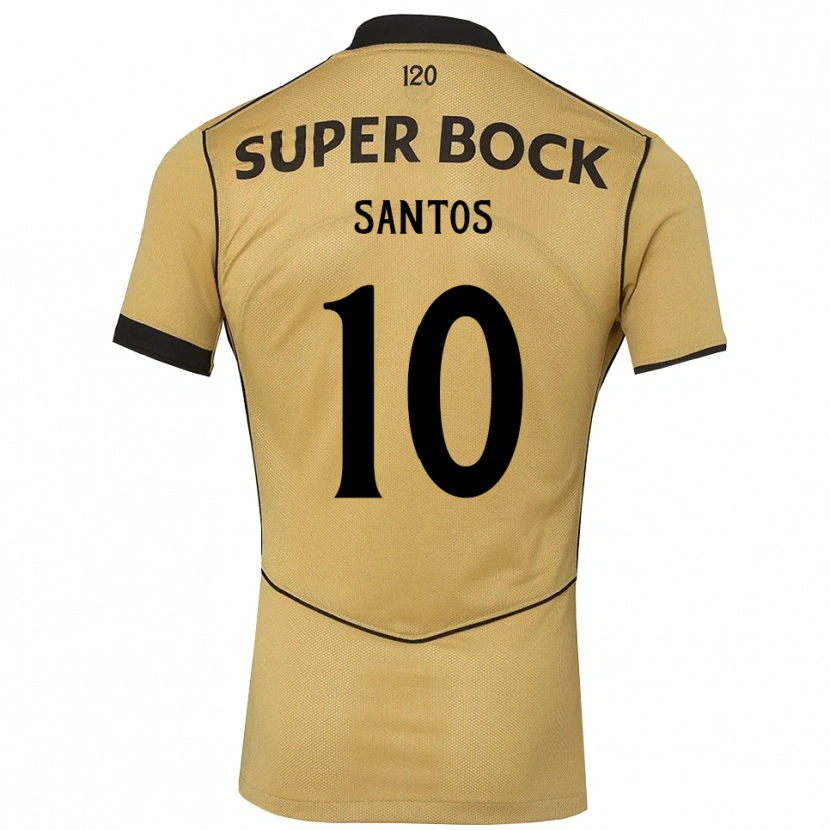 Danxen Damen Guilherme Santos #10 Goldgelb Schwarz Auswärtstrikot Trikot 2026/27 T-Shirt