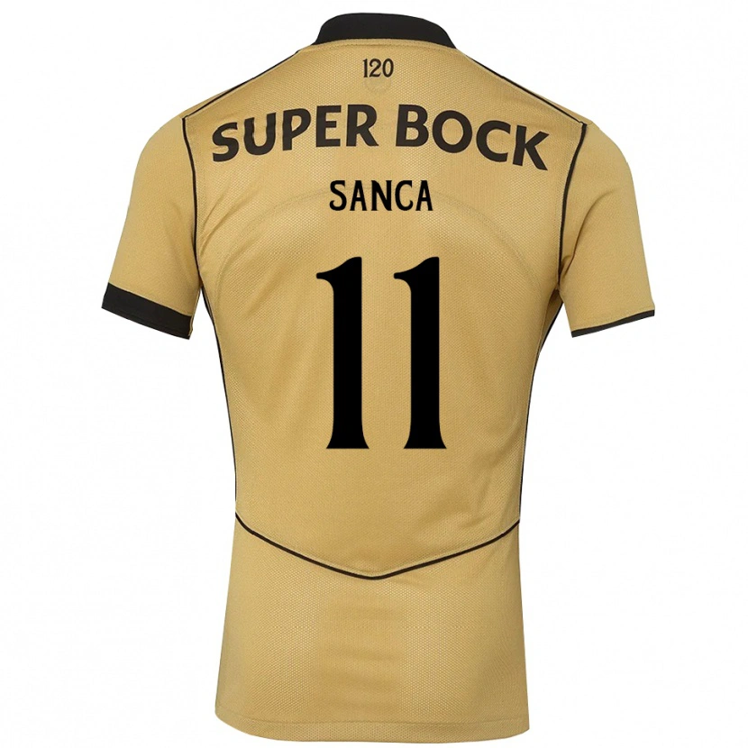 Danxen Damen Pedro Sanca #11 Goldgelb Schwarz Auswärtstrikot Trikot 2026/27 T-Shirt