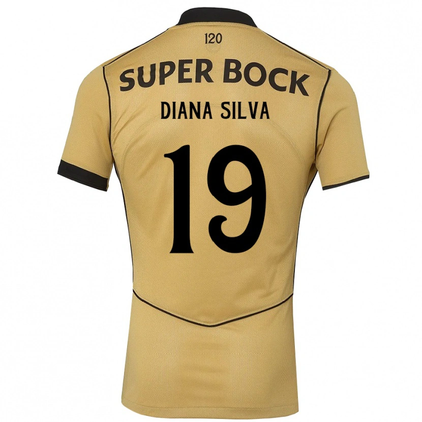 Danxen Damen Diana Micaela Abreu De Sousa E Silva #19 Goldgelb Schwarz Auswärtstrikot Trikot 2026/27 T-Shirt