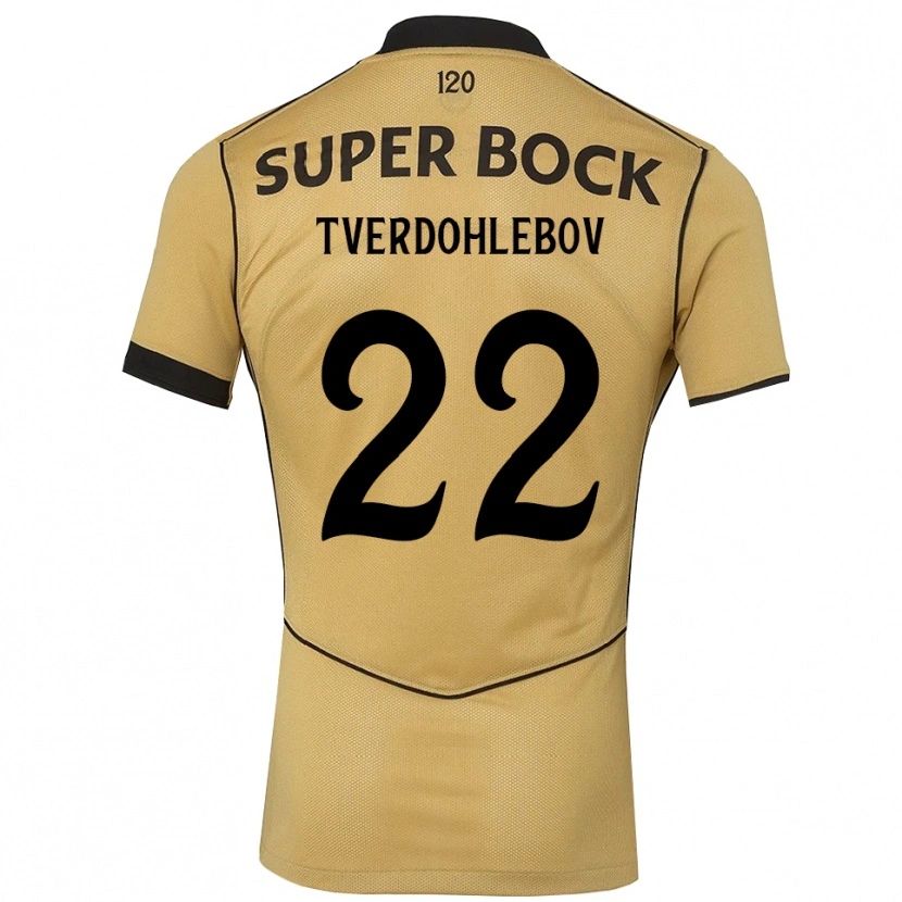 Danxen Damen Alex Tverdohlebov #22 Goldgelb Schwarz Auswärtstrikot Trikot 2026/27 T-Shirt