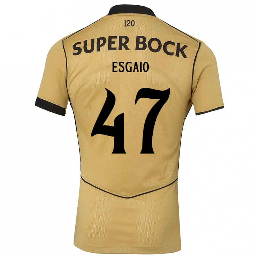 Danxen Damen Ricardo Esgaio #47 Goldgelb Schwarz Auswärtstrikot Trikot 2026/27 T-Shirt