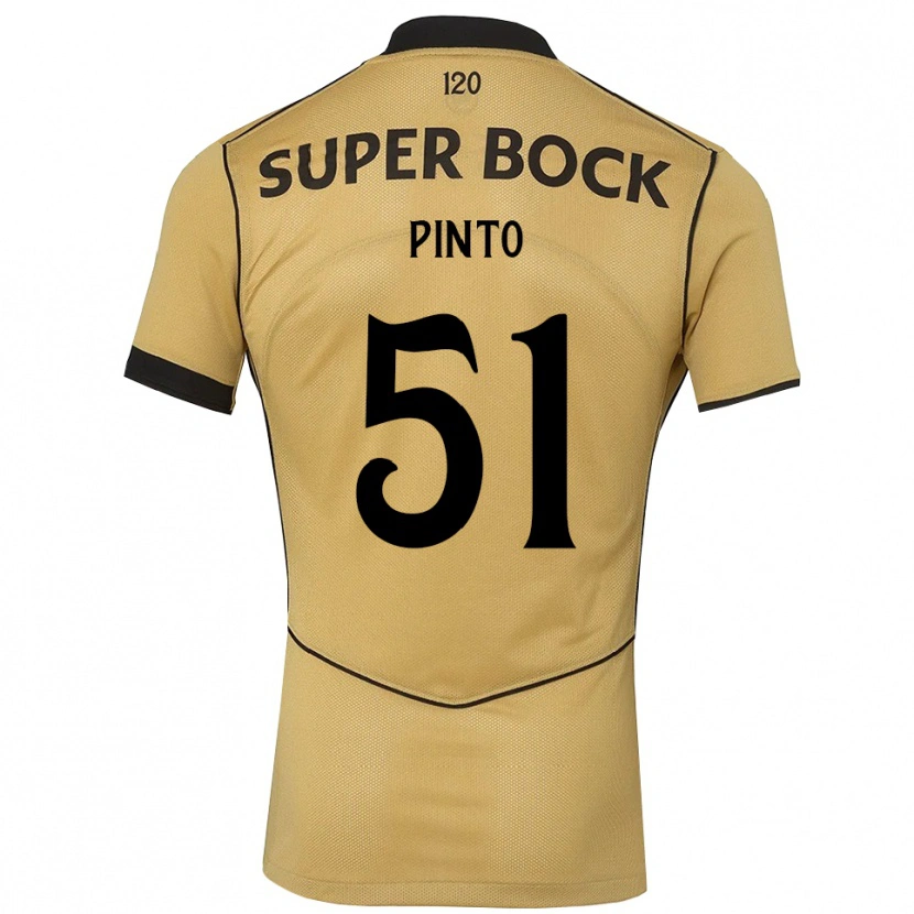 Danxen Damen Diogo Pinto #51 Goldgelb Schwarz Auswärtstrikot Trikot 2026/27 T-Shirt