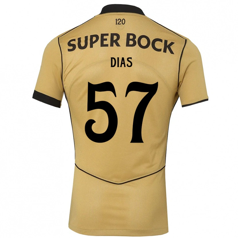 Danxen Damen Lucas Dias #57 Goldgelb Schwarz Auswärtstrikot Trikot 2026/27 T-Shirt