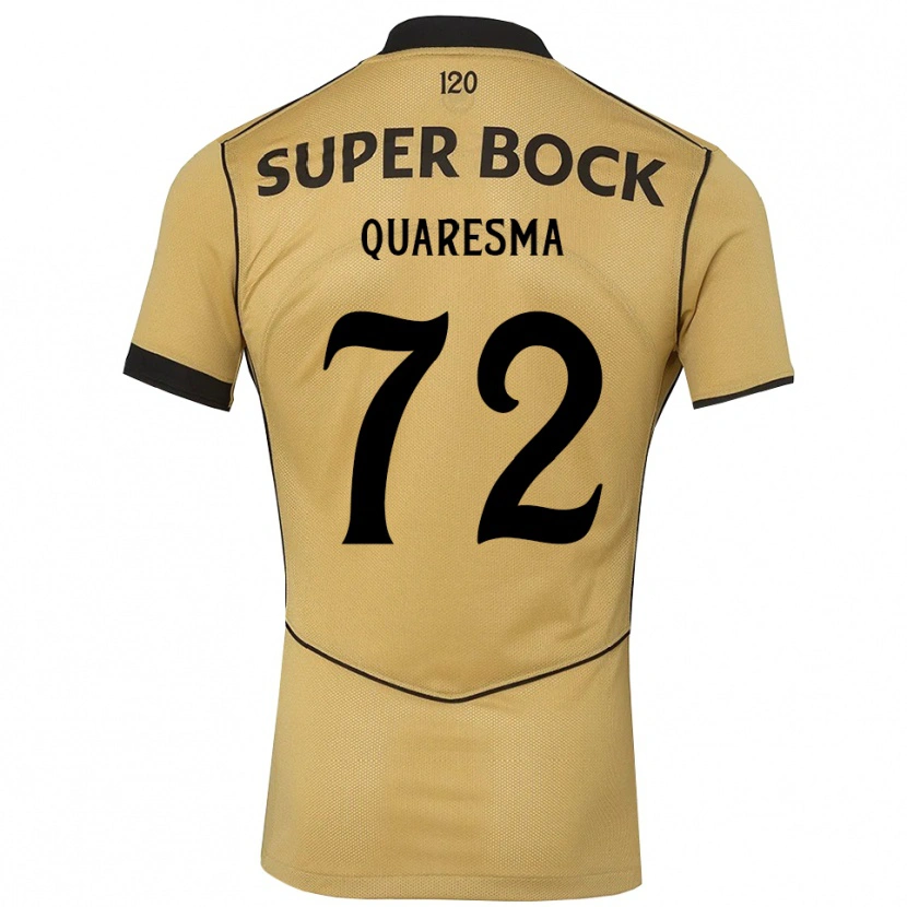 Danxen Damen Eduardo Quaresma #72 Goldgelb Schwarz Auswärtstrikot Trikot 2026/27 T-Shirt