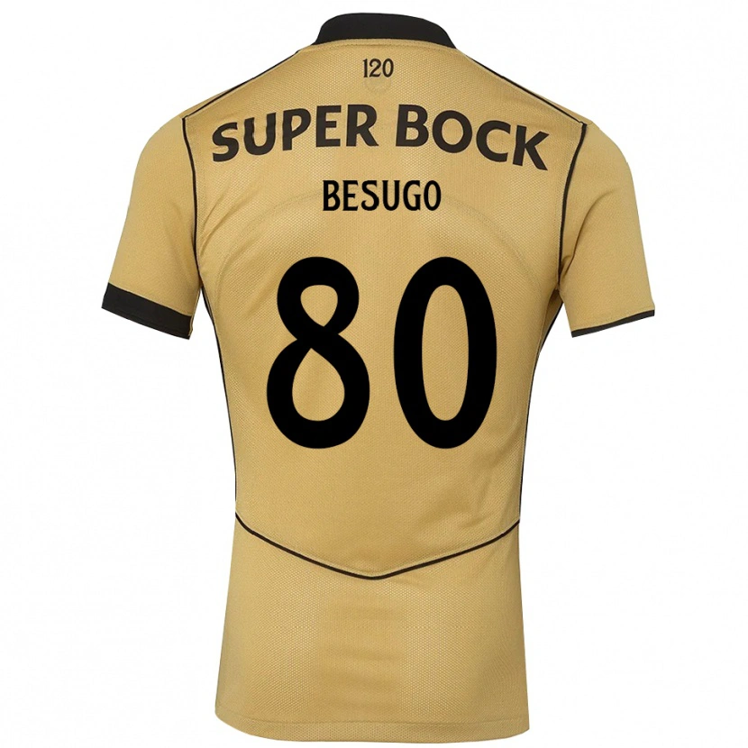 Danxen Damen Rafael Besugo #80 Goldgelb Schwarz Auswärtstrikot Trikot 2026/27 T-Shirt