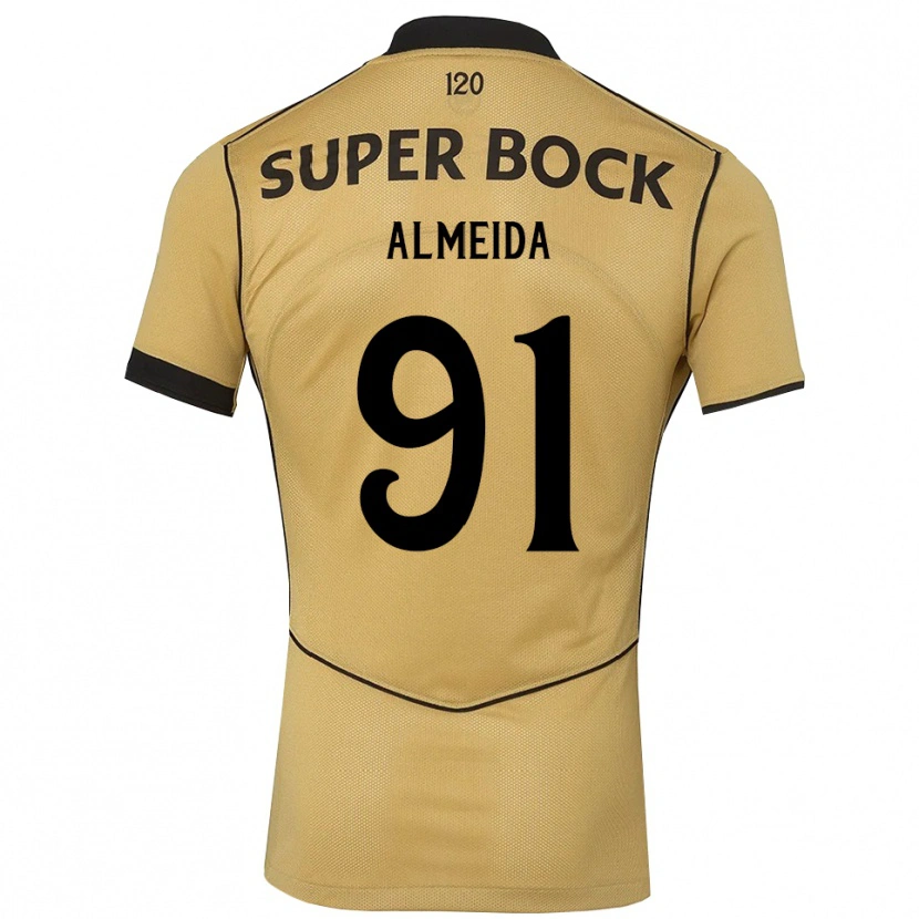 Danxen Damen Miguel Almeida #91 Goldgelb Schwarz Auswärtstrikot Trikot 2026/27 T-Shirt