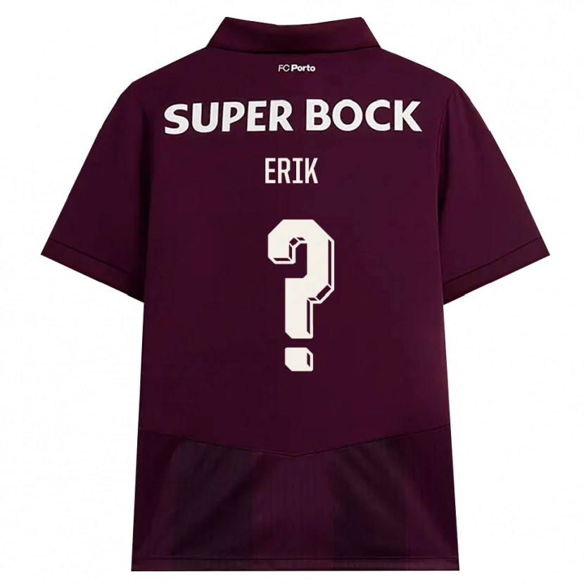 Danxen Damen Erik #0 Burgund Weiß Auswärtstrikot Trikot 2026/27 T-Shirt