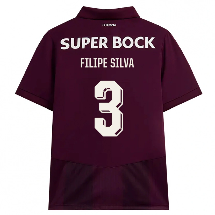 Danxen Damen Filipe Silva #3 Burgund Weiß Auswärtstrikot Trikot 2026/27 T-Shirt