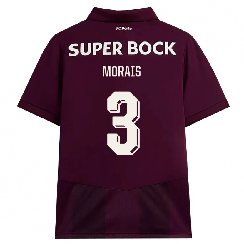 Danxen Damen Rodrigo Morais #3 Burgund Weiß Auswärtstrikot Trikot 2026/27 T-Shirt