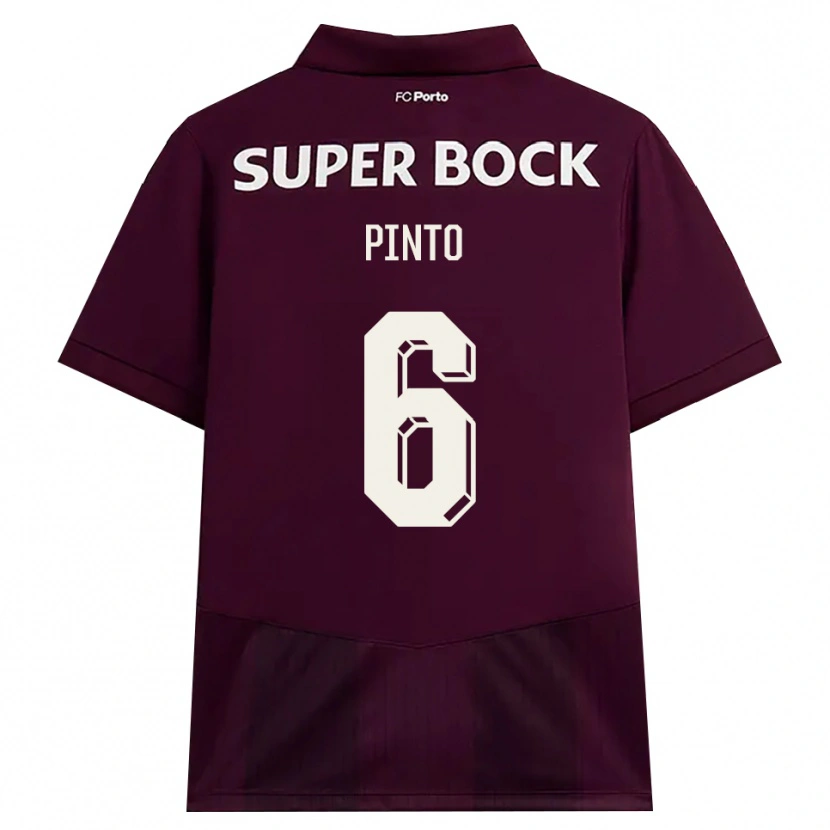 Danxen Damen Gonçalo Pinto #6 Burgund Weiß Auswärtstrikot Trikot 2026/27 T-Shirt