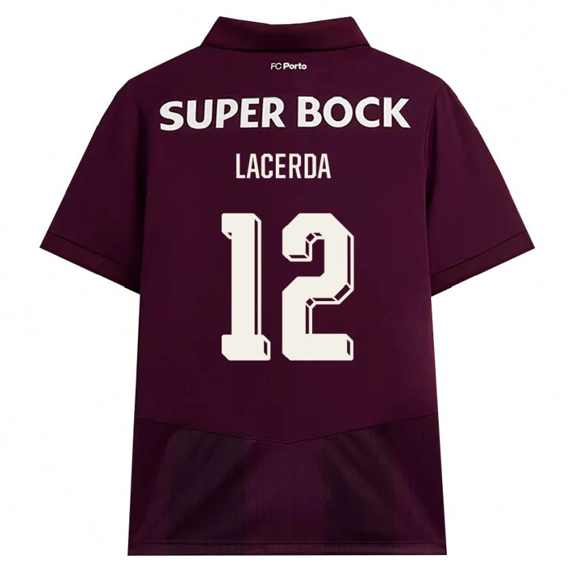 Danxen Damen Lacerda #12 Burgund Weiß Auswärtstrikot Trikot 2026/27 T-Shirt