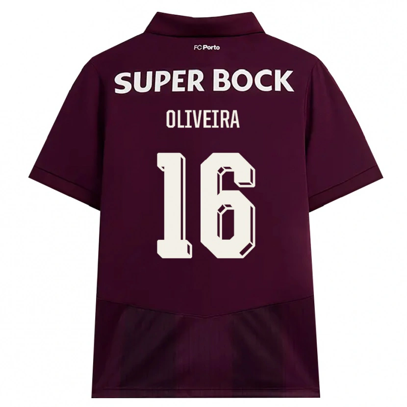 Danxen Damen Gonçalo Oliveira #16 Burgund Weiß Auswärtstrikot Trikot 2026/27 T-Shirt