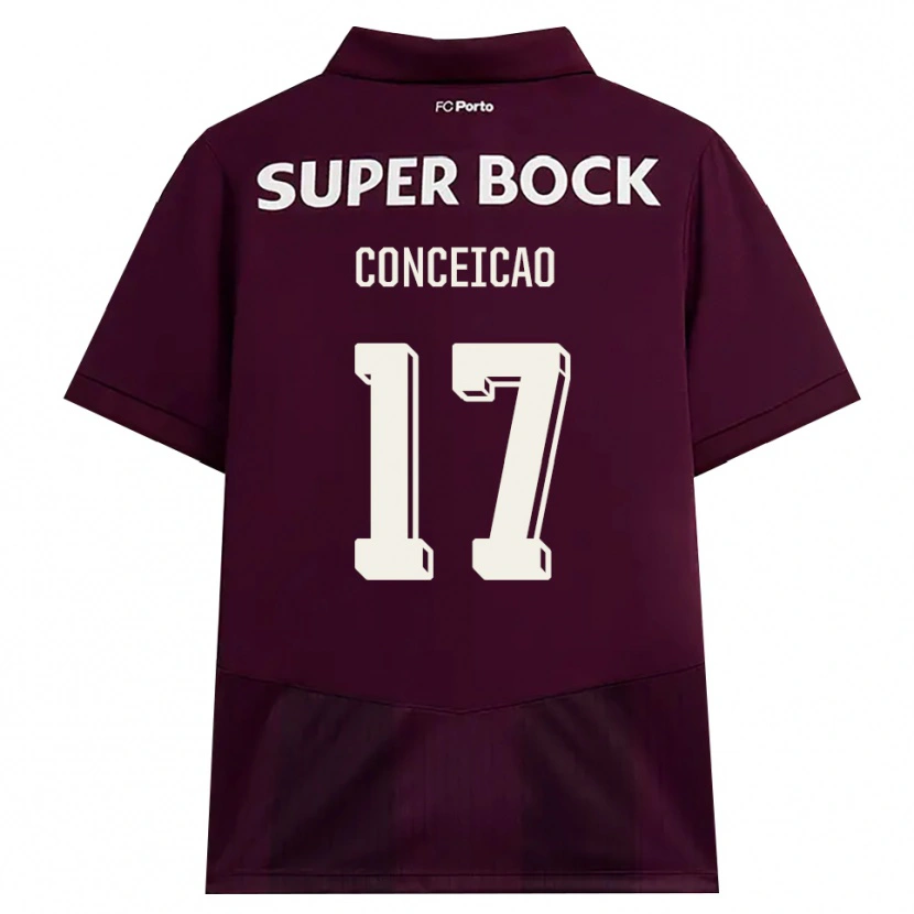 Danxen Damen Rodrigo Conceicao #17 Burgund Weiß Auswärtstrikot Trikot 2026/27 T-Shirt