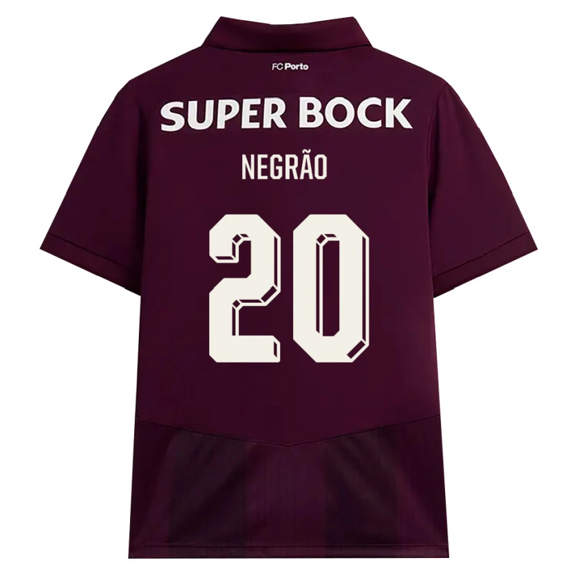 Danxen Damen Maria Negrão #20 Burgund Weiß Auswärtstrikot Trikot 2026/27 T-Shirt