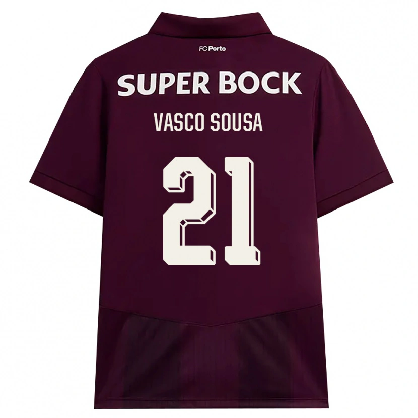 Danxen Damen Vasco Sousa #21 Burgund Weiß Auswärtstrikot Trikot 2026/27 T-Shirt