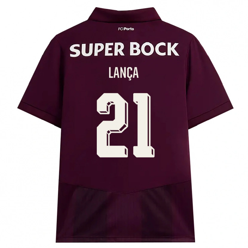 Danxen Damen Gabriel Lança #21 Burgund Weiß Auswärtstrikot Trikot 2026/27 T-Shirt