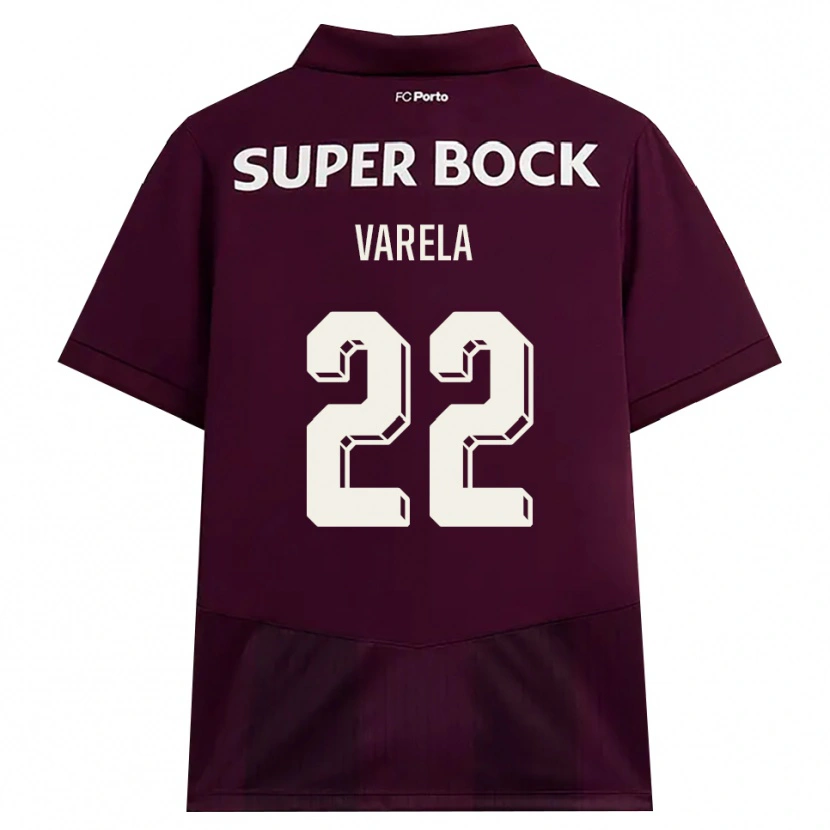 Danxen Damen Alan Varela #22 Burgund Weiß Auswärtstrikot Trikot 2026/27 T-Shirt