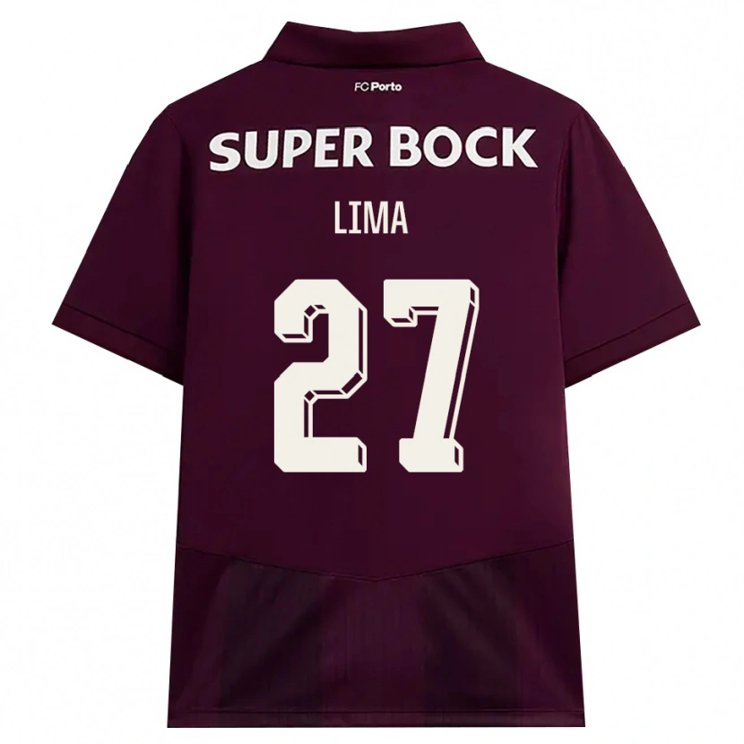 Danxen Damen Cláudia Lima #27 Burgund Weiß Auswärtstrikot Trikot 2026/27 T-Shirt