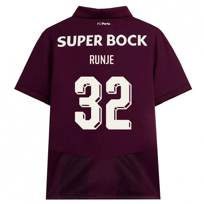 Danxen Damen Roko Runje #32 Burgund Weiß Auswärtstrikot Trikot 2026/27 T-Shirt