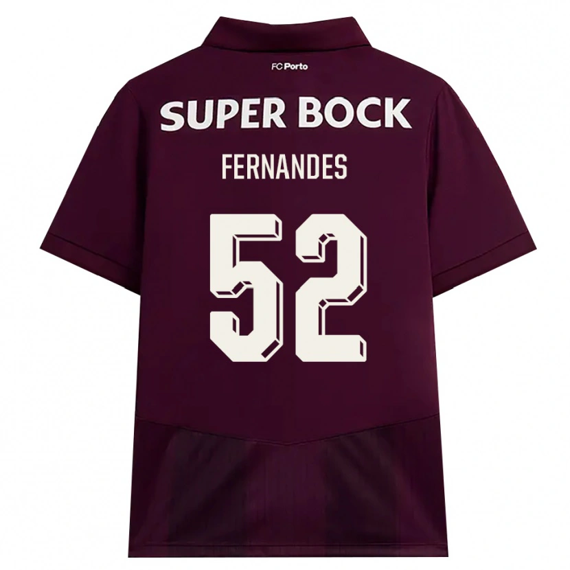 Danxen Damen Martim Fernandes #52 Burgund Weiß Auswärtstrikot Trikot 2026/27 T-Shirt