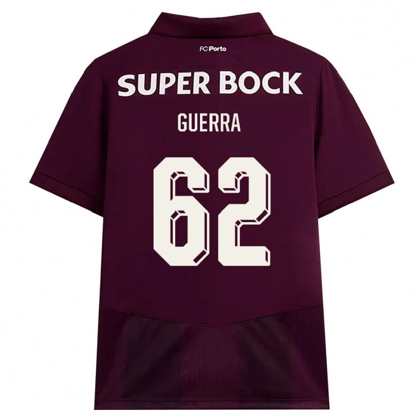 Danxen Damen Gustavo Guerra #62 Burgund Weiß Auswärtstrikot Trikot 2026/27 T-Shirt