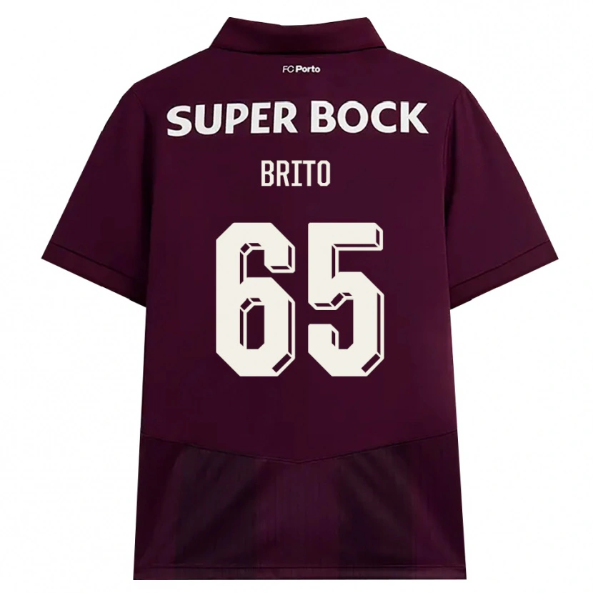 Danxen Damen João Brito #65 Burgund Weiß Auswärtstrikot Trikot 2026/27 T-Shirt
