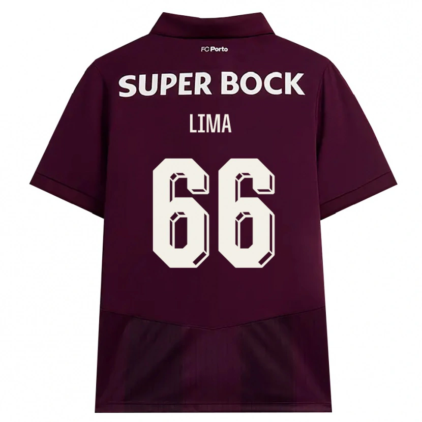 Danxen Damen Bernardo Lima #66 Burgund Weiß Auswärtstrikot Trikot 2026/27 T-Shirt
