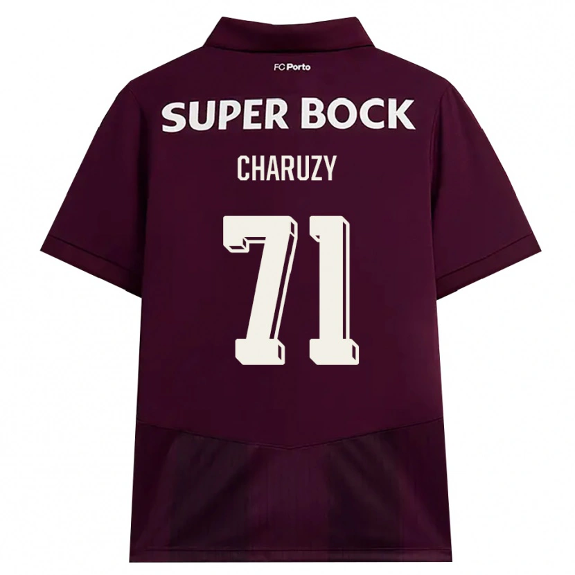 Danxen Damen Hubert Charuży #71 Burgund Weiß Auswärtstrikot Trikot 2026/27 T-Shirt