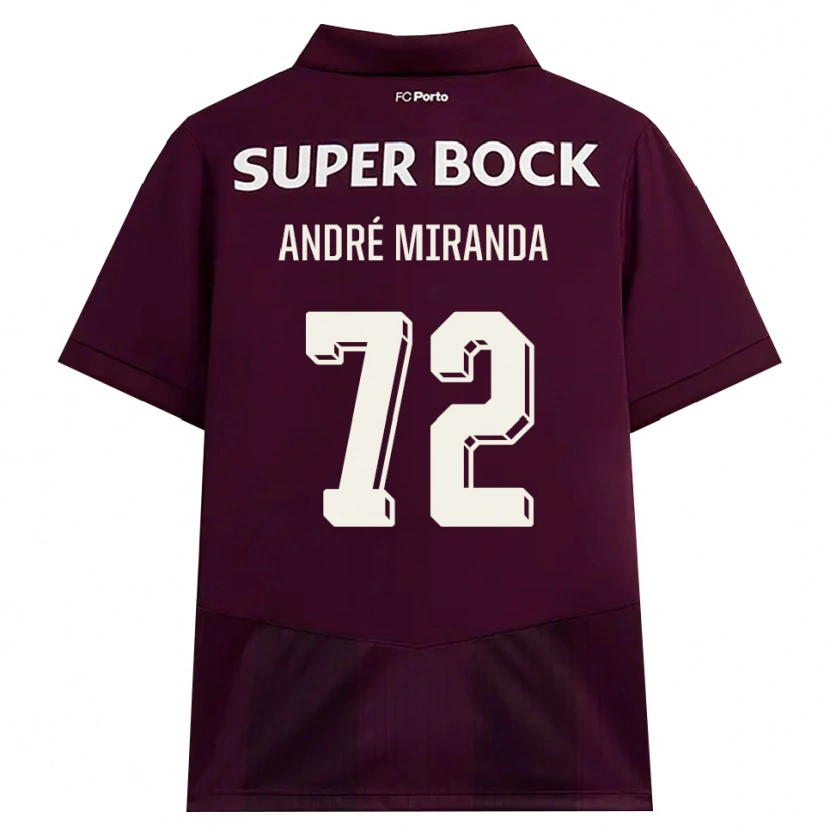 Danxen Damen André Miranda #72 Burgund Weiß Auswärtstrikot Trikot 2026/27 T-Shirt