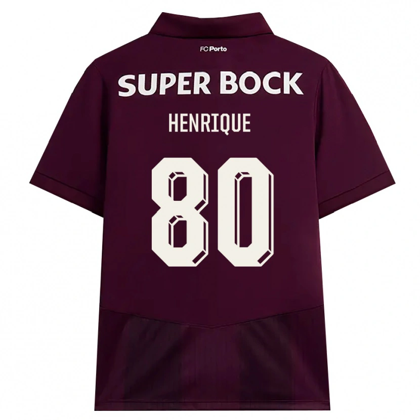 Danxen Damen Kaio Henrique #80 Burgund Weiß Auswärtstrikot Trikot 2026/27 T-Shirt