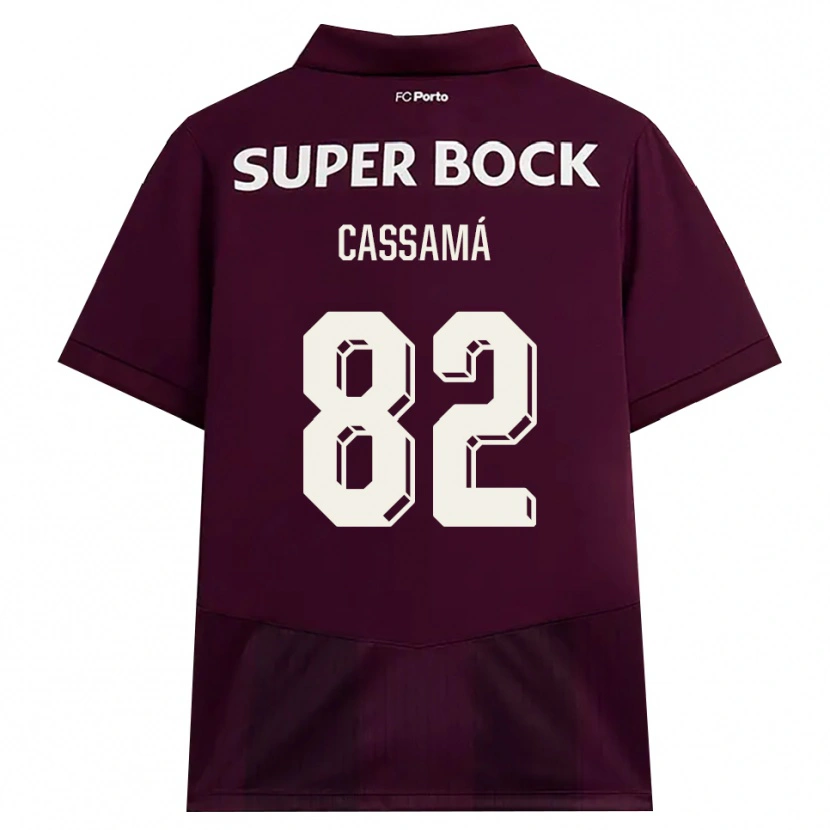 Danxen Damen Abdu Cassamá #82 Burgund Weiß Auswärtstrikot Trikot 2026/27 T-Shirt