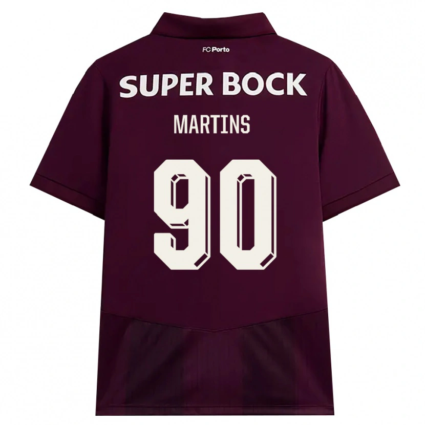 Danxen Damen Gil Martins #90 Burgund Weiß Auswärtstrikot Trikot 2026/27 T-Shirt