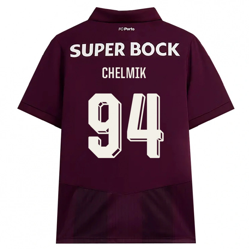Danxen Damen Martim Chelmik Santos Antunes #94 Burgund Weiß Auswärtstrikot Trikot 2026/27 T-Shirt