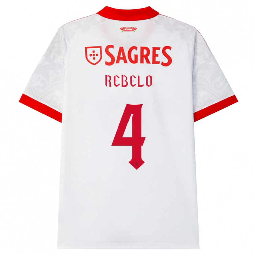 Danxen Damen Silvia Rebelo #4 Weiß Rot Gelb Auswärtstrikot Trikot 2026/27 T-Shirt