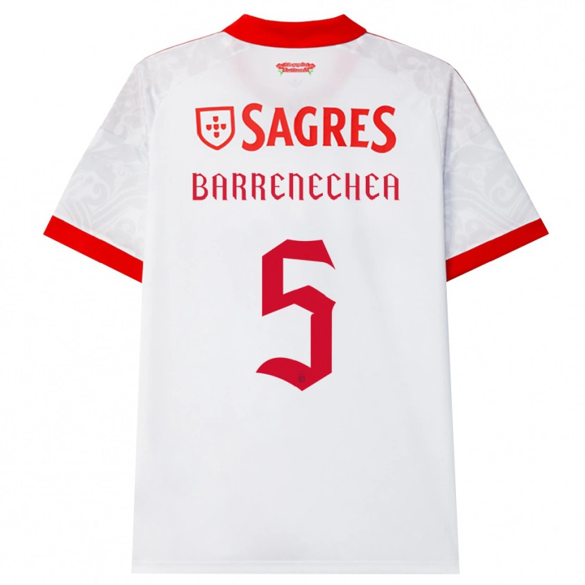 Danxen Damen Enzo Barrenechea #5 Weiß Rot Gelb Auswärtstrikot Trikot 2026/27 T-Shirt