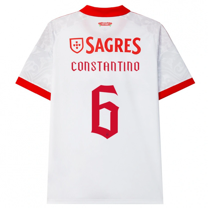 Danxen Damen Simão Constantino #6 Weiß Rot Gelb Auswärtstrikot Trikot 2026/27 T-Shirt