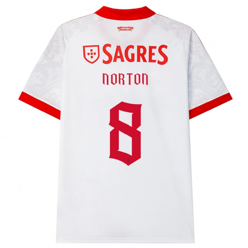 Danxen Damen Andreia Norton #8 Weiß Rot Gelb Auswärtstrikot Trikot 2026/27 T-Shirt