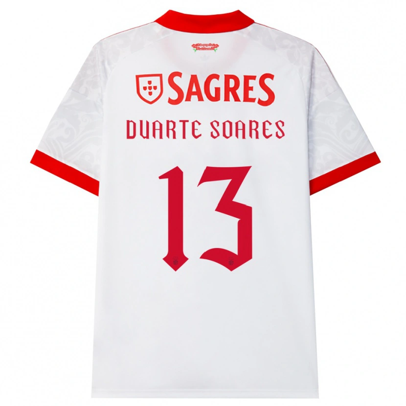 Danxen Damen Duarte Soares #13 Weiß Rot Gelb Auswärtstrikot Trikot 2026/27 T-Shirt