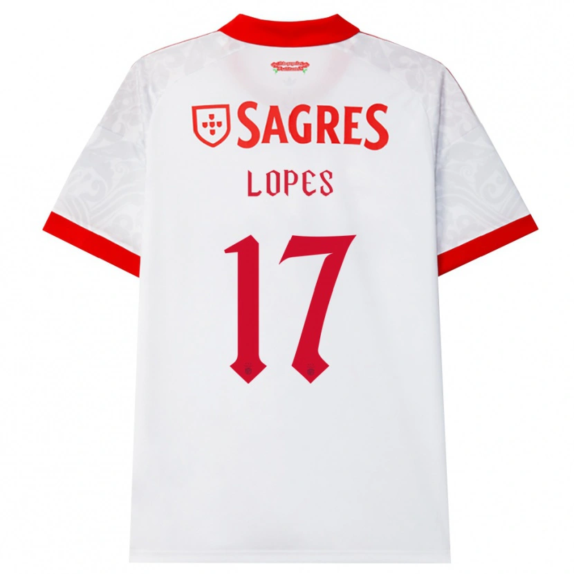 Danxen Damen Simão Lopes #17 Weiß Rot Gelb Auswärtstrikot Trikot 2026/27 T-Shirt