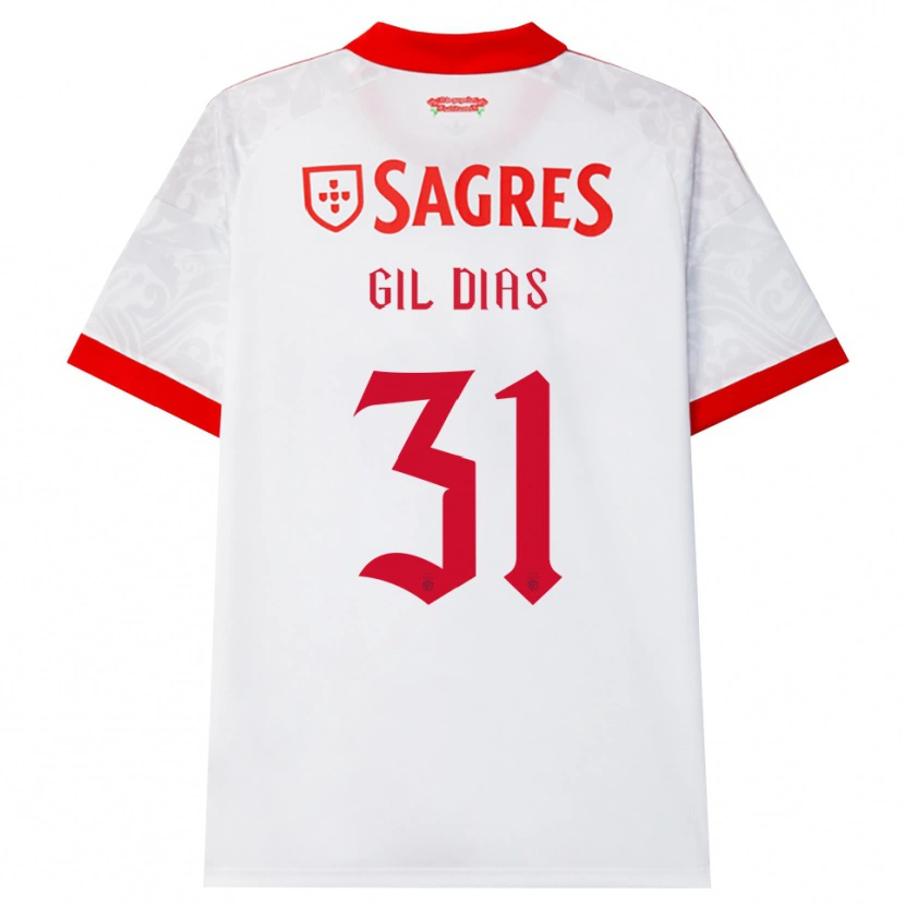 Danxen Damen Gil Dias #31 Weiß Rot Gelb Auswärtstrikot Trikot 2026/27 T-Shirt