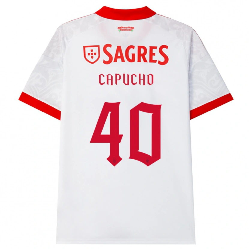 Danxen Damen João Capucho #40 Weiß Rot Gelb Auswärtstrikot Trikot 2026/27 T-Shirt