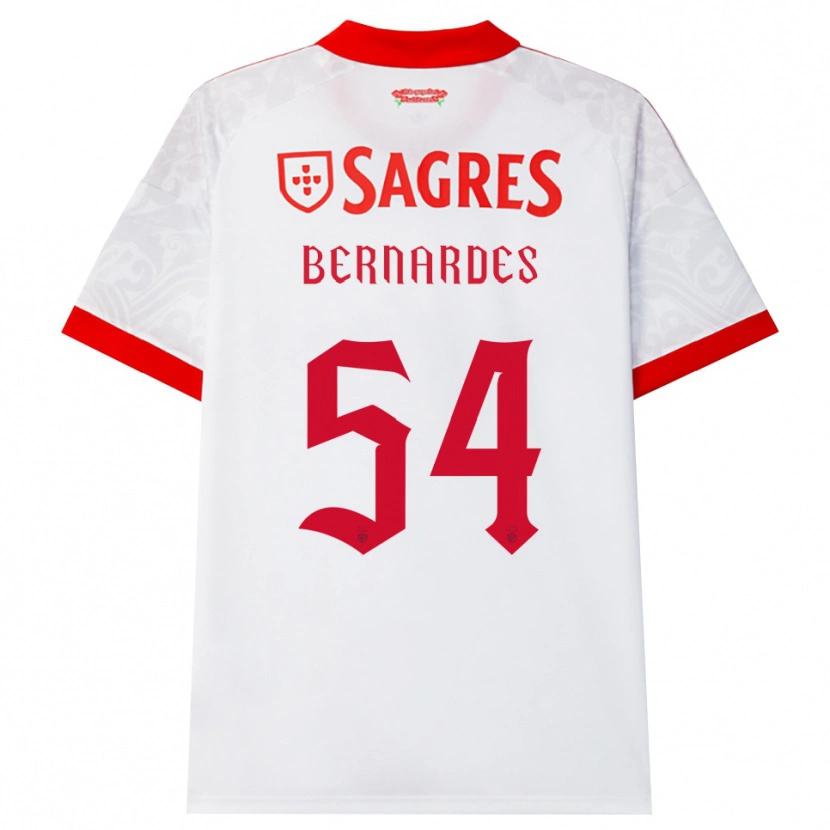 Danxen Damen Francisco Bernardes De Freitas Neto #54 Weiß Rot Gelb Auswärtstrikot Trikot 2026/27 T-Shirt