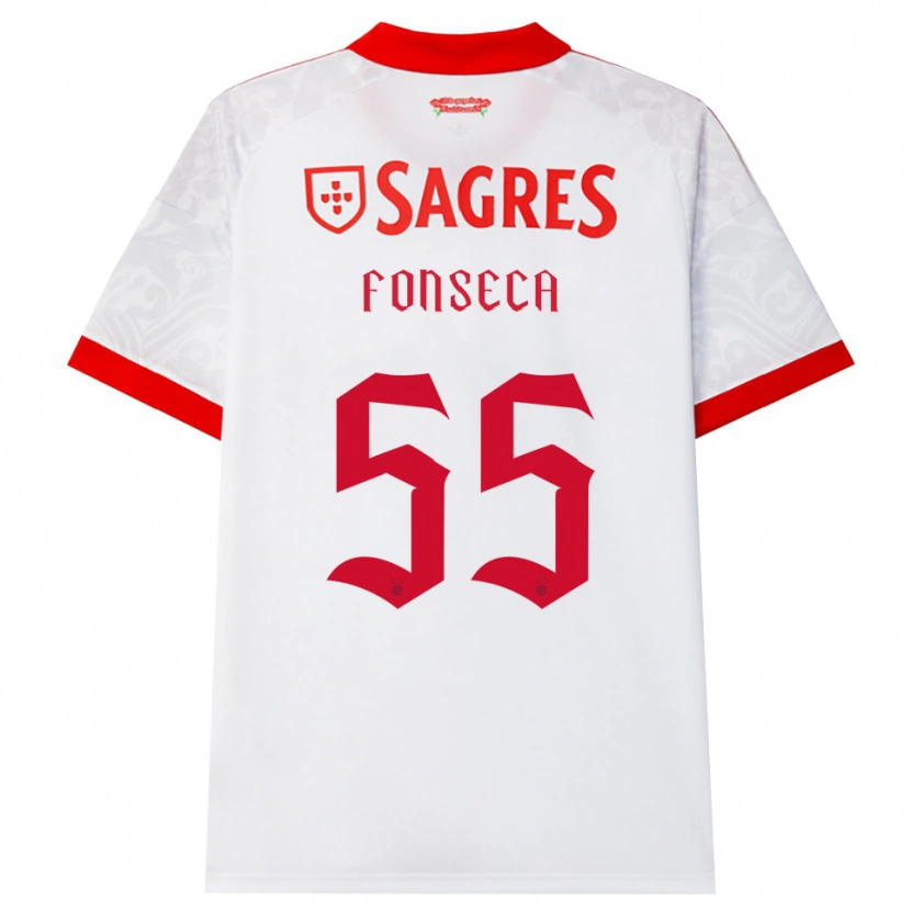 Danxen Damen João Fonseca #55 Weiß Rot Gelb Auswärtstrikot Trikot 2026/27 T-Shirt